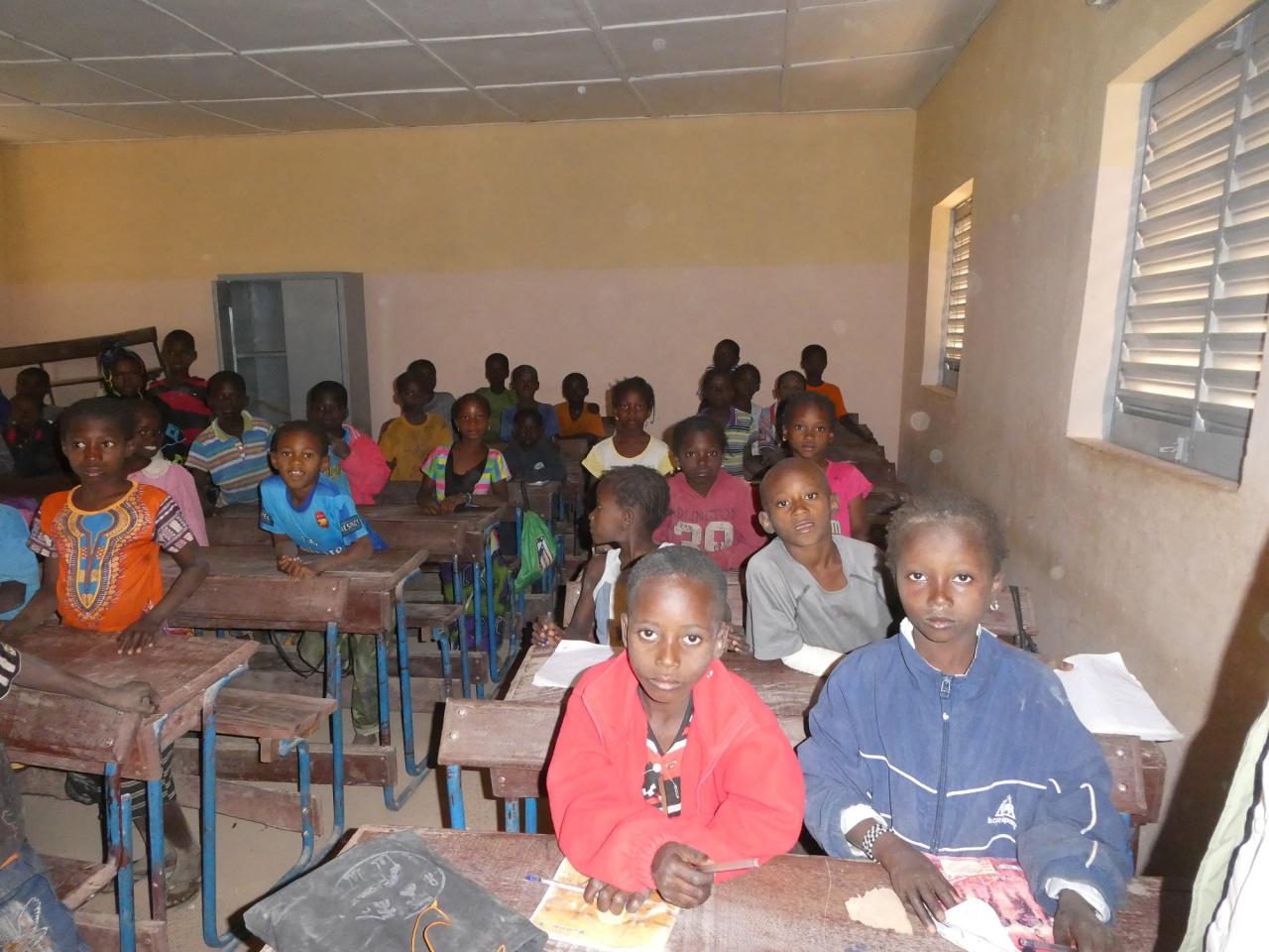 Une salle de classe à Donsosso 